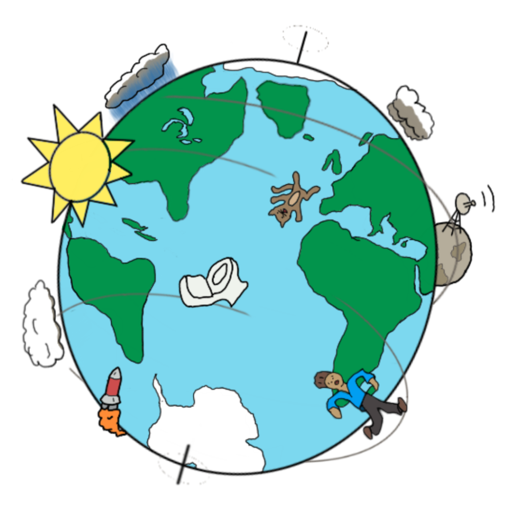 About spinning earth comics